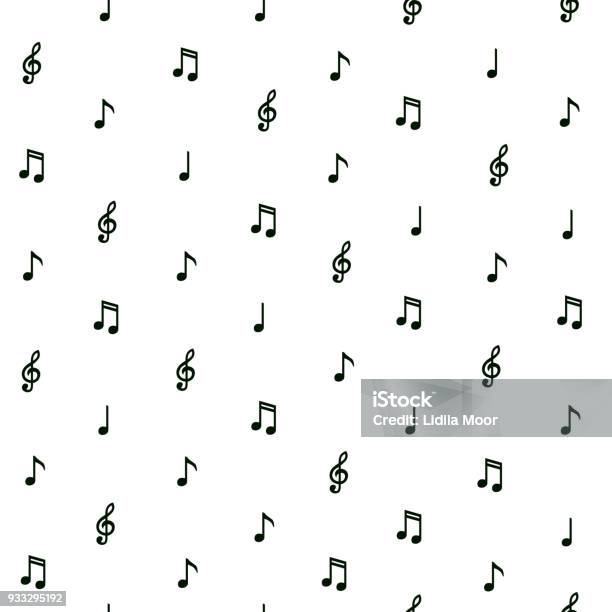 Note Pattern Biginer Seamless Pattern With Notes Stock Illustration - Download Image Now ...