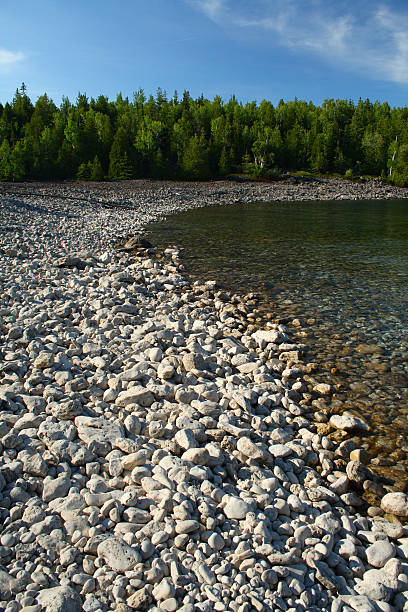 rocky beach stock photo