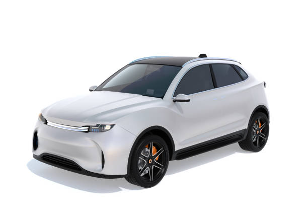 istock White electric SUV concept car isolated on white background 933297740