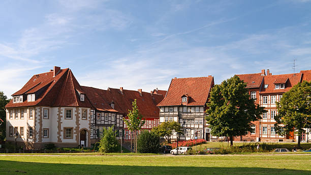 Cтоковое фото Деревянно-кирпичный домов в Hildesheim, Германия