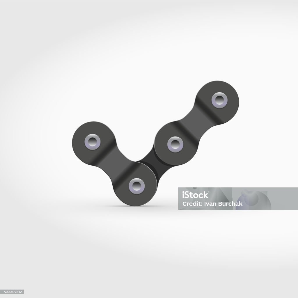 Check Mark Chain Vector Tick Or Check Mark Made Of Bike Or Bicycle Chain Stock ...