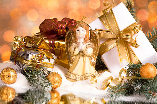 istock Christmas gifts and Angel 93331336