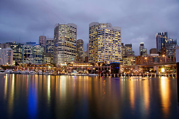 sydney porto darling - darling harbor imagens e fotografias de stock