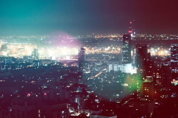 istock Abstract Building in the capital at night. 933333720