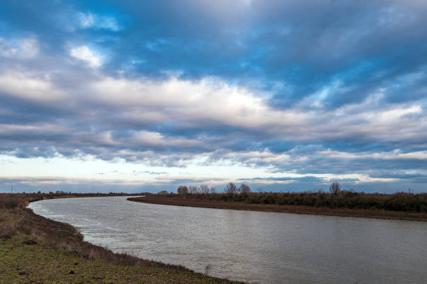 istock The bed of a calm plain river 933339016