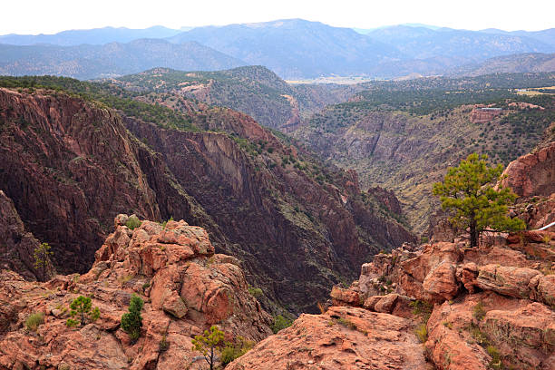 Landscape on Royal Gorge Bridge stock photo