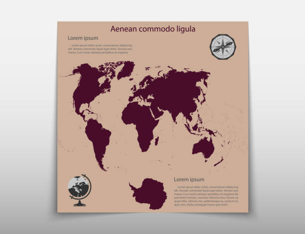 istock Leaflet cover presentation abstract map geographic business infographics, technology annual report brochure flyer design template vector 933365648
