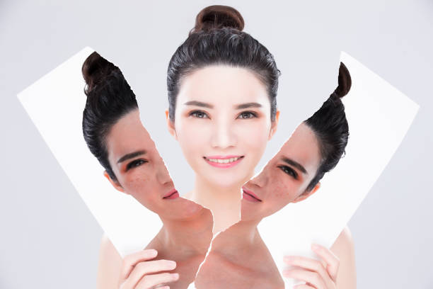 woman beauty skin care concept stock photo
