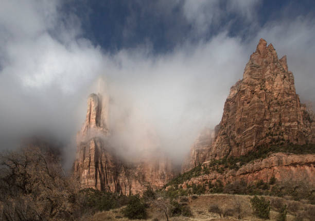istock Zion In Fog 933380802