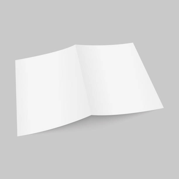 istock Mockup opened magazine, journal, booklet, postcard, flyer, business card or brochure . Vector . 933386524