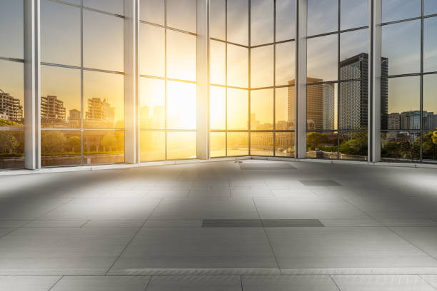 istock Shanghai cityscape seen through window 933389200