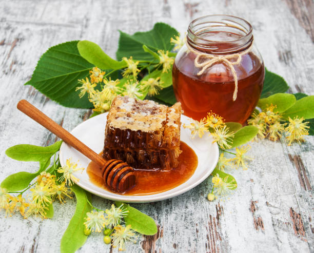 istock Honey and  linden flowers 933389426