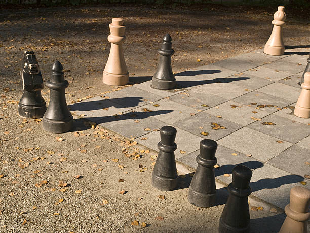 istock Game of chess outdoors 93339194