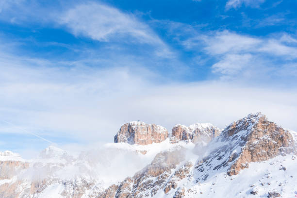 istock Winter landscape in Dolomites Mountains 933393110