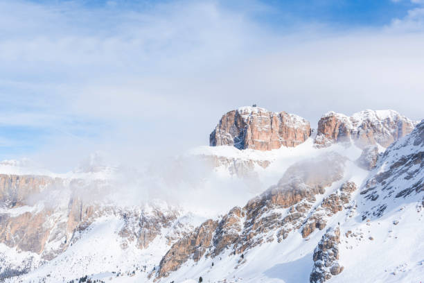 istock Winter landscape in Dolomites Mountains 933393236