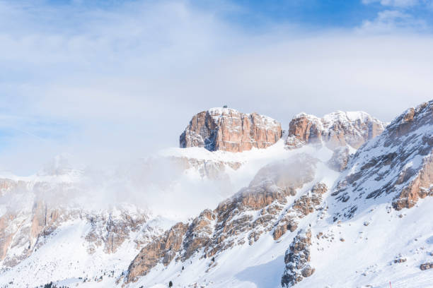 istock Winter landscape in Dolomites Mountains 933393386