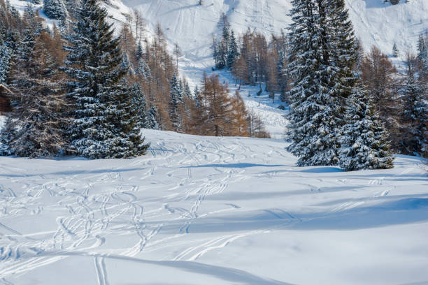 istock Winter landscape in Dolomites Mountains 933396142