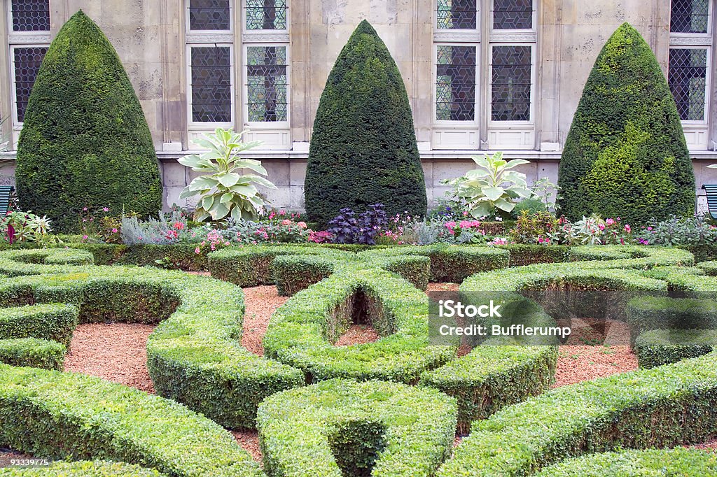 対称フランス庭園 - カラー画像のロイヤリティフリーストックフォト