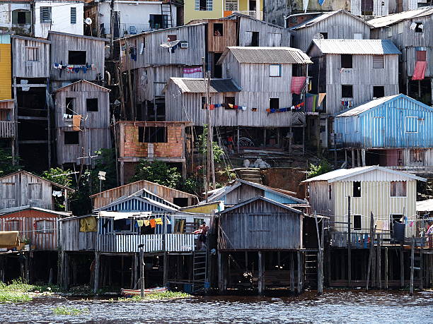 アマゾン街の居住空間 ストックフォト