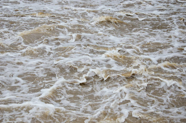 istock Turbid flood waters flow over rapids after heavy rains 933401854