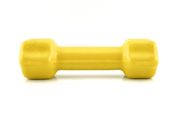 istock Sideways Dumbbell 1 kg. isolated on white background. 933405096