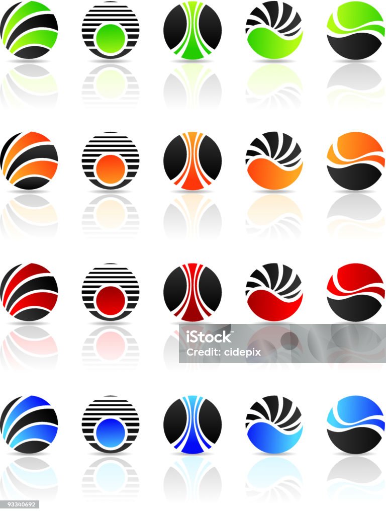 Abstract Graphic Design Rounded Round Shapes And Graphic Design Elements Stock Illustration - Download ...