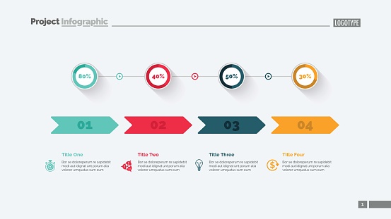 Comapre Options Four Options Comparison Slide Template Stock Illustration - Download ...