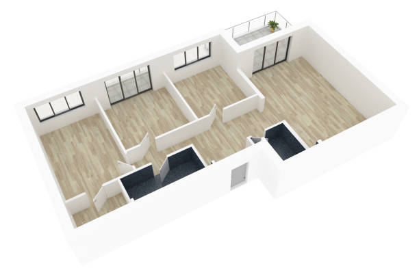 istock 3d model of empty home apartment 933411066
