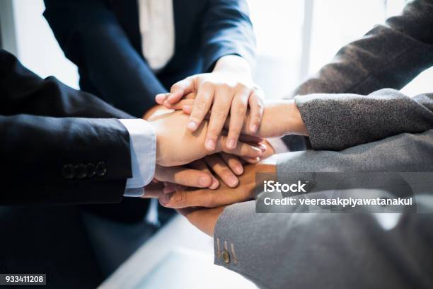 Business Teamwork Group Putting Their Hands Together Business Concept Teamwork Concept Stock Photo - Download Image Now