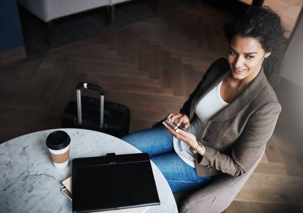 istock She's got business to get done all around the world 933418560
