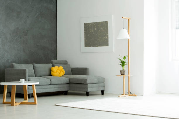 istock Grey painting in living room 933424794