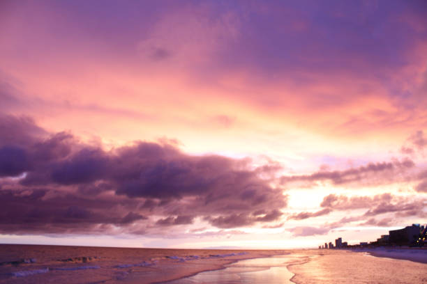 View of sun set