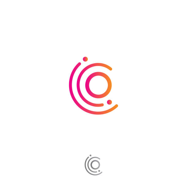 ilustraciones, imágenes clip art, dibujos animados e iconos de stock de círculo o carta vectorial concepto diseño - circle logo