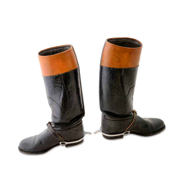 istock Woman used riding boots with spurs and riding crop 933431822