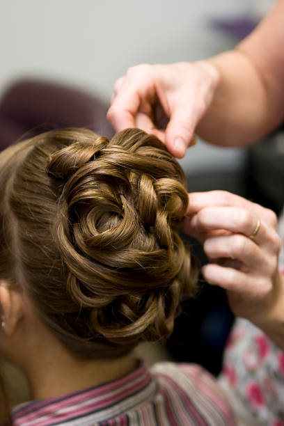 Brial Hair Style At Salon Stock Photo - Download Image Now - Prom, Up Do, Adult - iStock Brial Hair Style At Salon Stock Photo - Download Image Now - Prom, Up Do, Adult - iStock