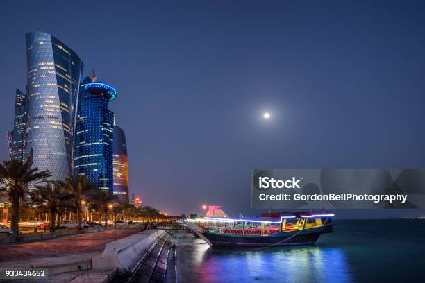 West Bay Doha Stock Photo - Download Image Now - Qatar, Doha, West Bay - Qatar