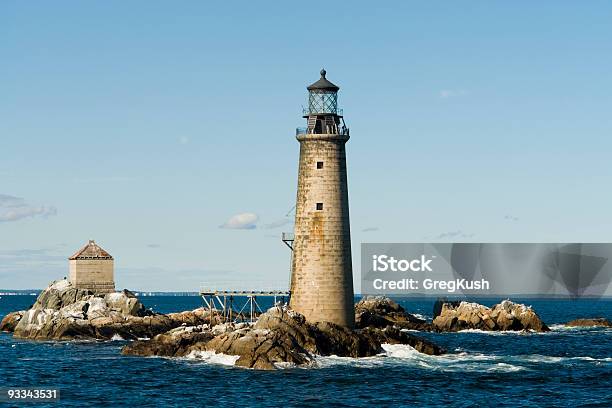 The Graves Light Of Boston Stock Photo - Download Image Now - Boston - Massachusetts, Lighting Equipment, Atlantic Ocean