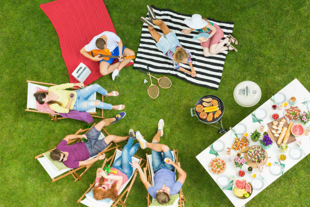 istock Summer barbecue party in backyard 933435614
