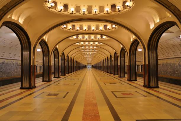 istock Mayakovskaya subway station in Moscow Russia 933450834