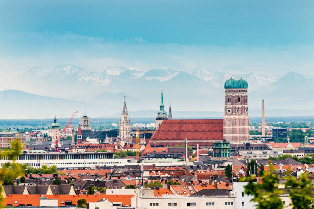 istock Munich Skyline with Frauenkirche 933450856