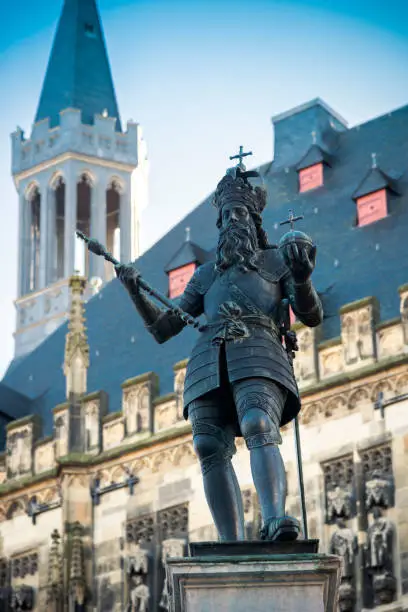 Emperor Karl, Charlemagne. Aachen, Germany
