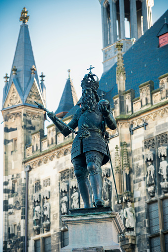 Emperor Karl, Charlemagne. Aachen, Germany
