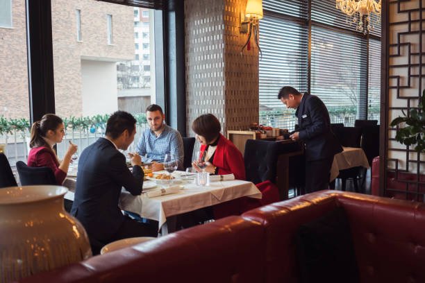 istock Friends in Chinese restaurant 933454618