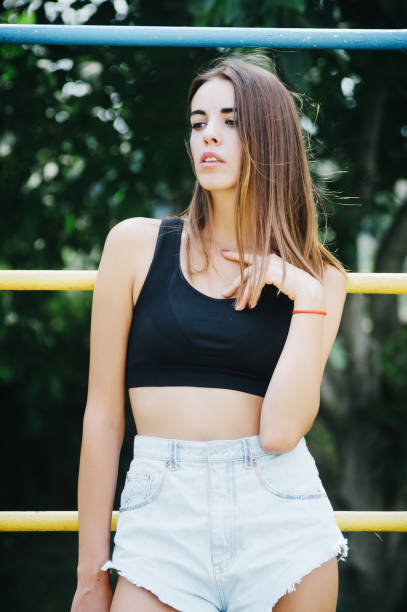 istock Beautiful young model posing on fashion 933461662