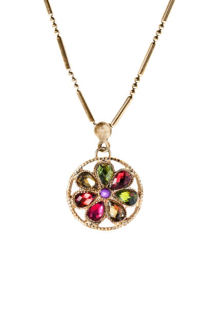 istock Golden pendant isolated 933466216
