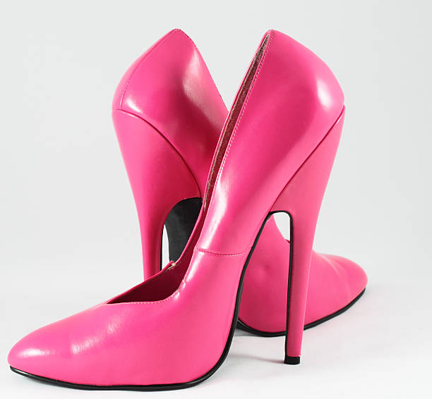 istock sexy pink high heel shoes 93346693