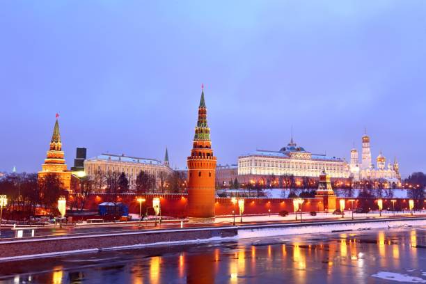 istock Moscow Kremlin With Illumination in the winter , Russia 933467076