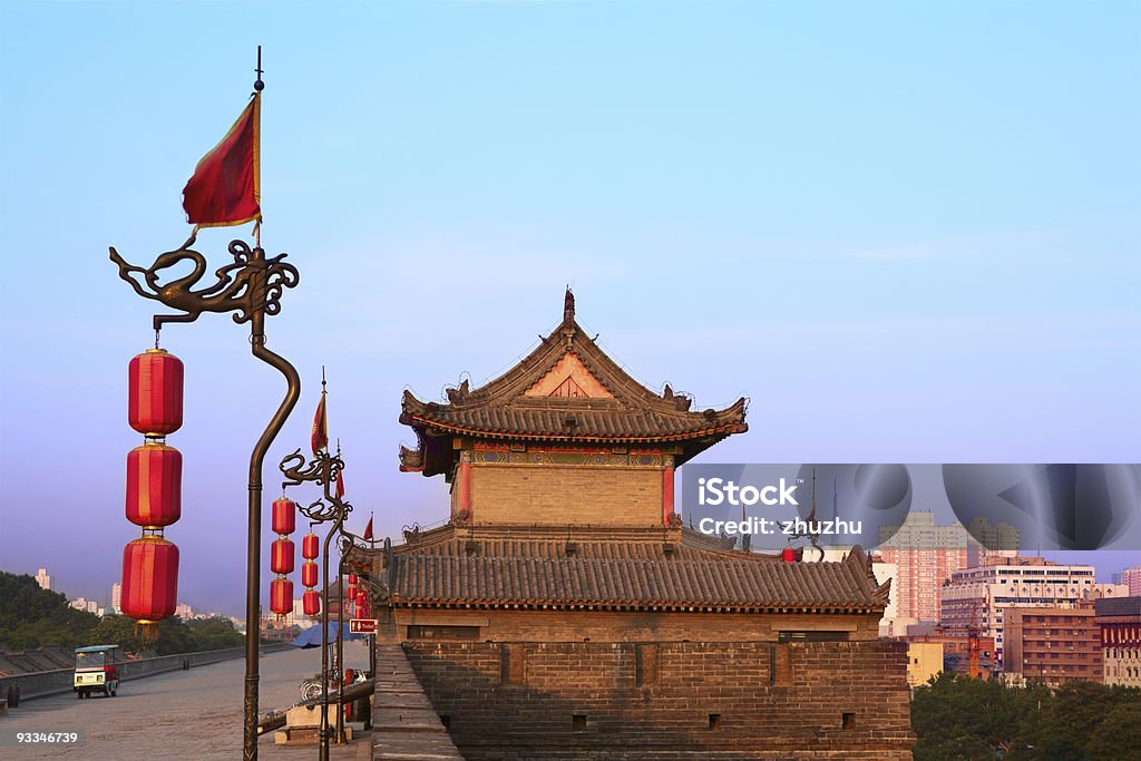 Xi'an, China cidade parede - Royalty-free Antigo Foto de stock