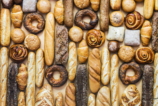 istock freshly baked bread and bakery products on the counter 933469526