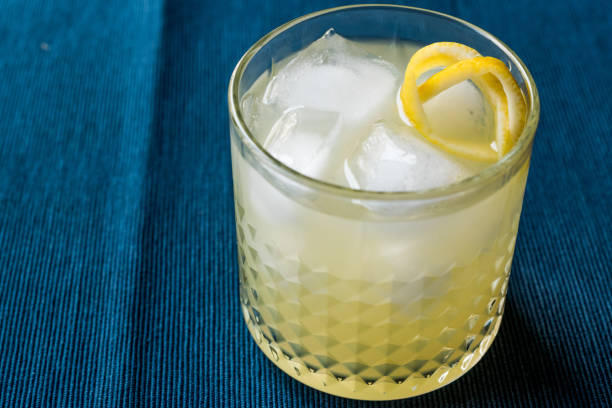 istock New Yorker Cocktail with Lemon Peel and Ice. 933469560